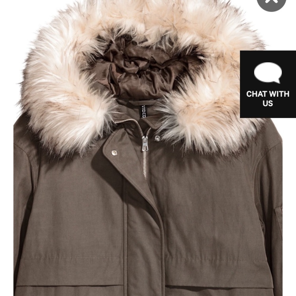 SOLD!!! H&M military green insulate parka - Picture 3 of 8